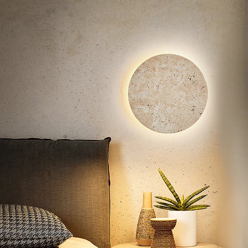 Solara Stone Look Wall Light Modern - Lumen Attic