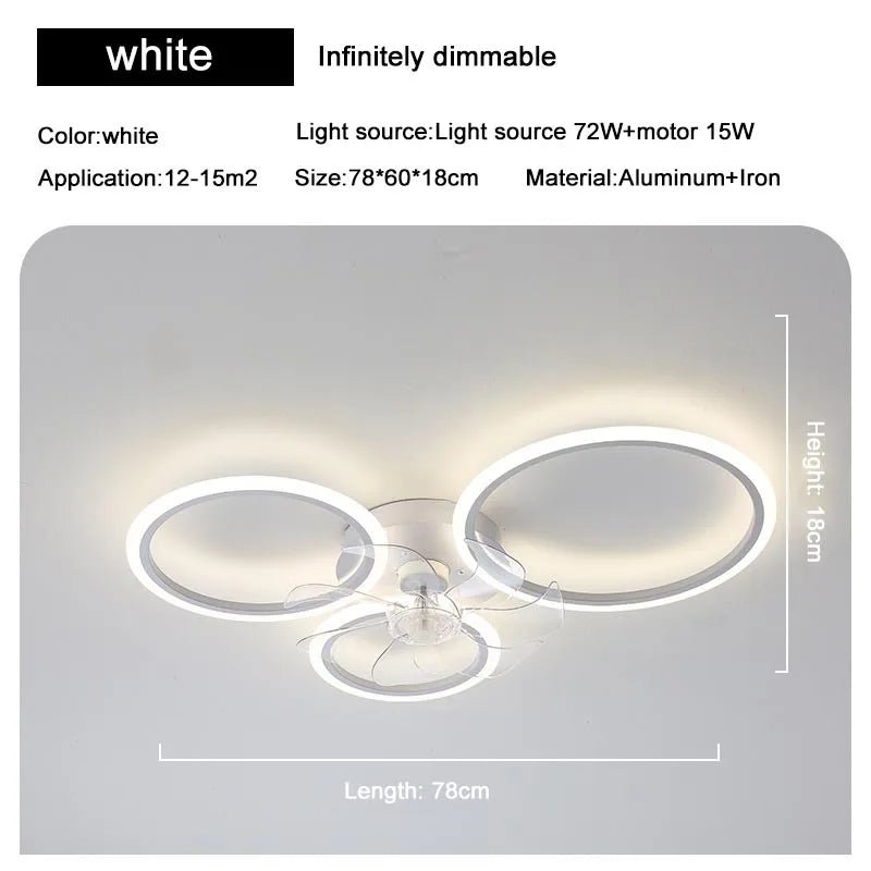 TAPN Ceiling Fan LED Chandelier - Lumen Attic