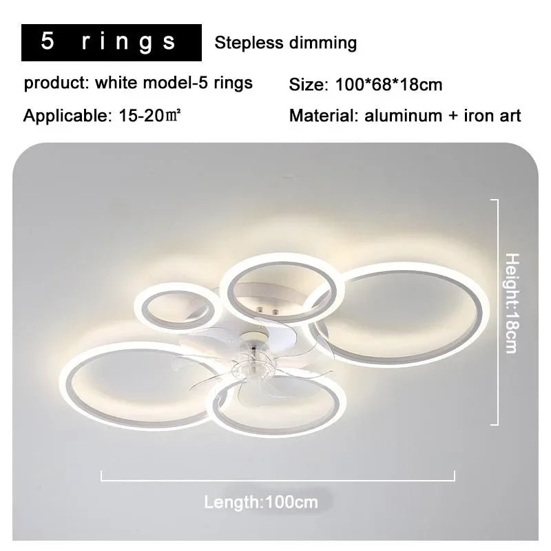 TAPN Ceiling Fan LED Chandelier - Lumen Attic