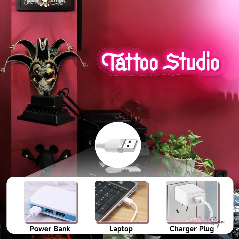 Tattoo LED Neon Light Studio - Lumen Attic