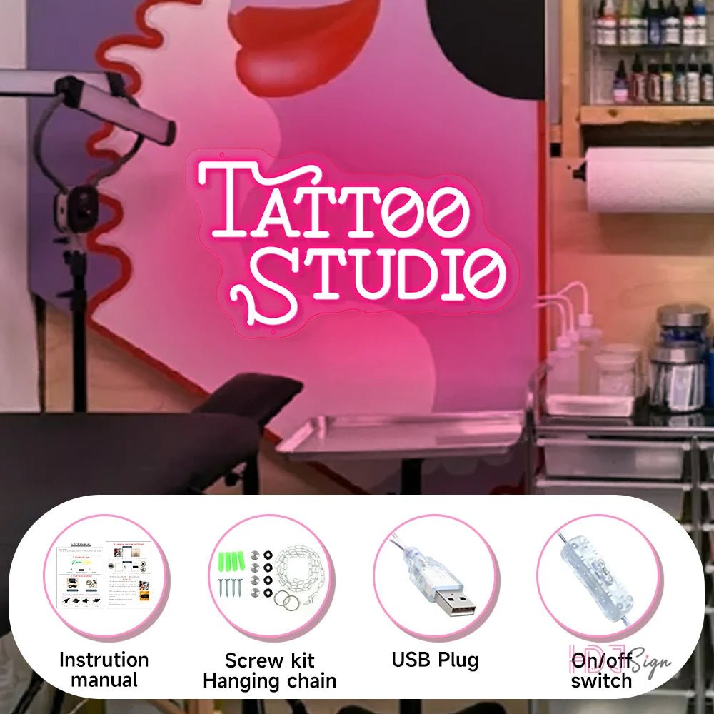 Tattoo LED Neon Light Studio - Lumen Attic