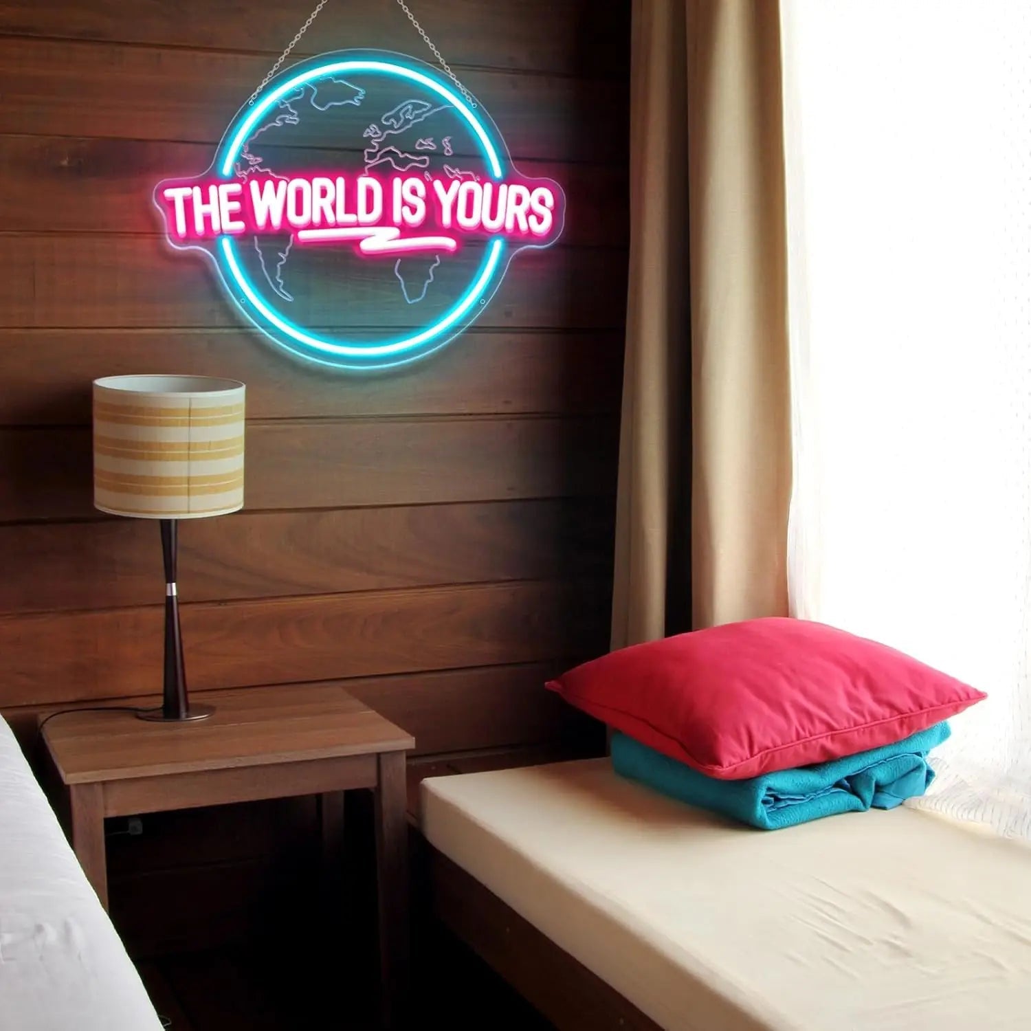 The World Is Yours Neon Sign - Lumen Attic