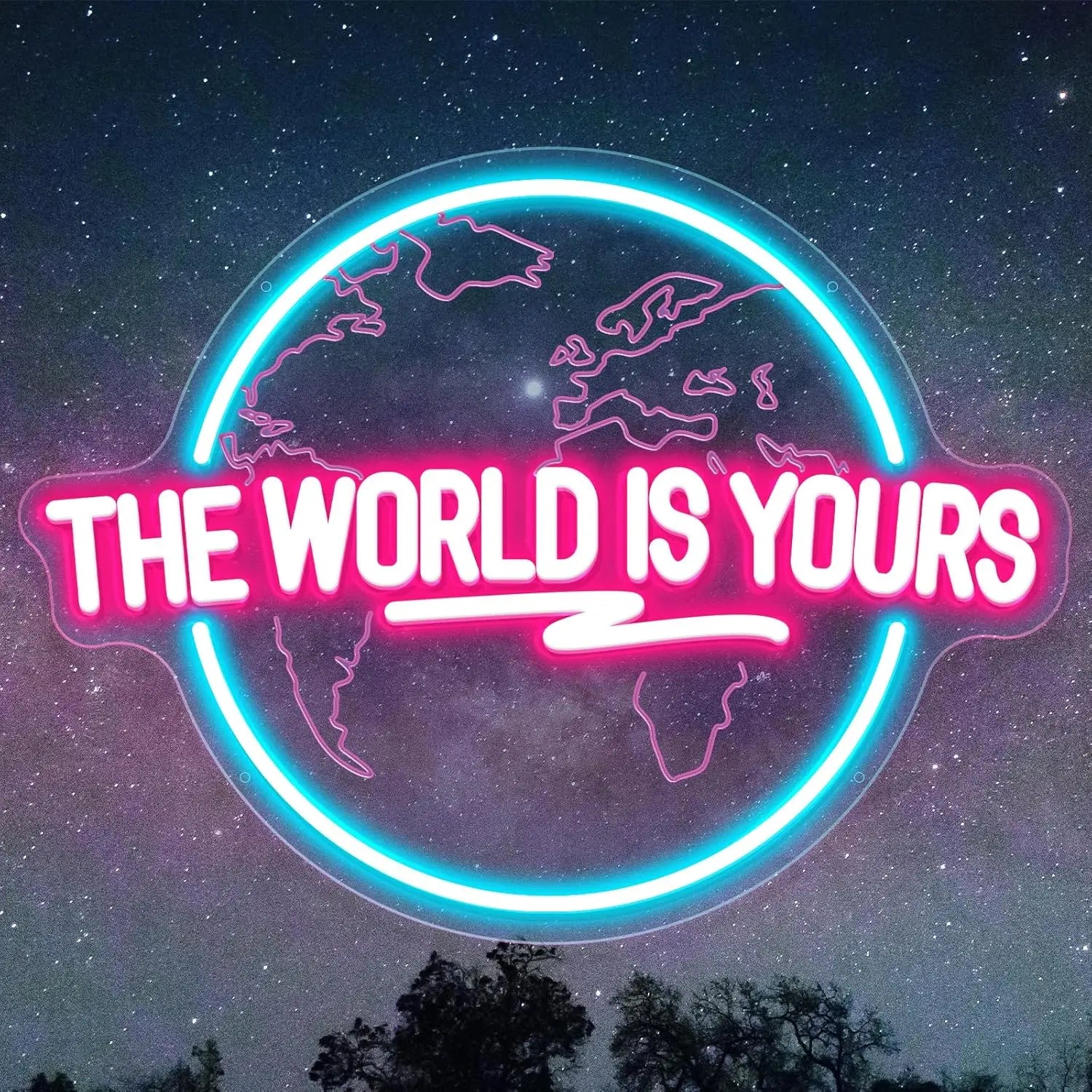 The World Is Yours Neon Sign - Lumen Attic