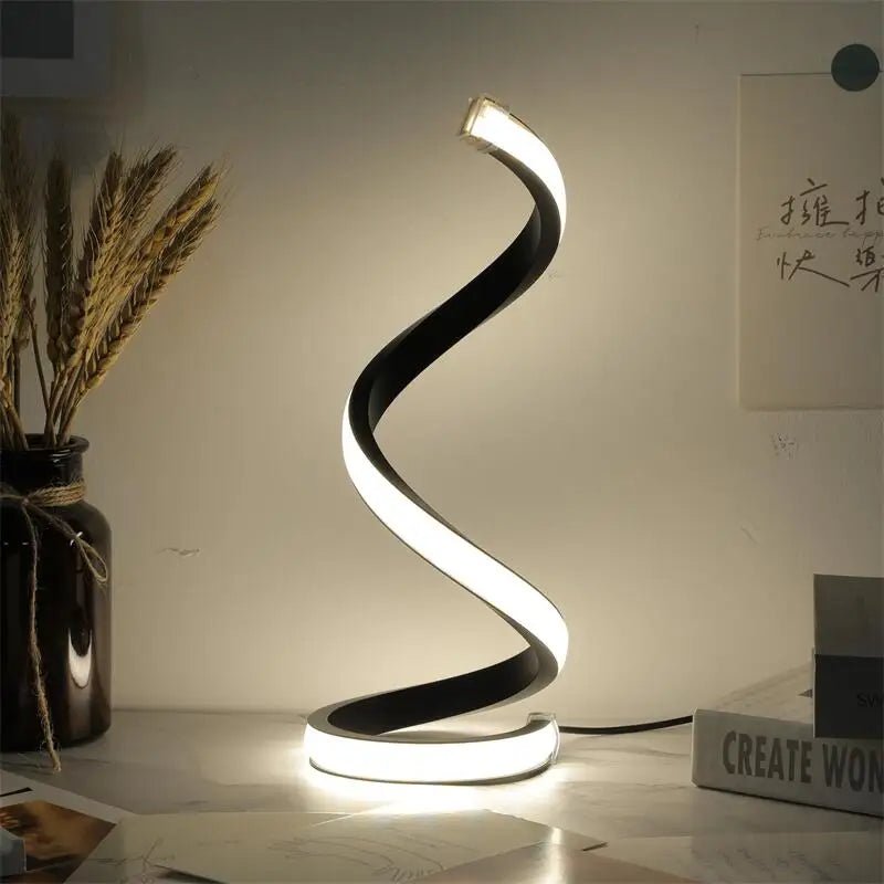 TwistGlow LED Spiral Lamp - Lumen Attic