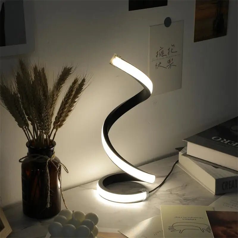 TwistGlow LED Spiral Lamp - Lumen Attic