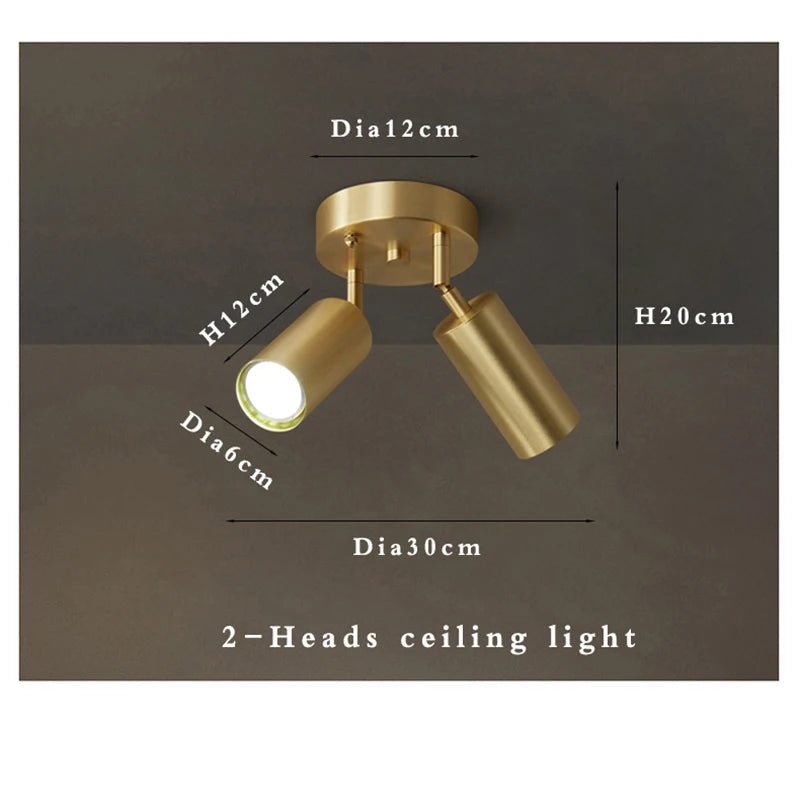 UMI LIGHTING GU10 Gold Rotatable Ceiling Light Fixture - Lumen Attic