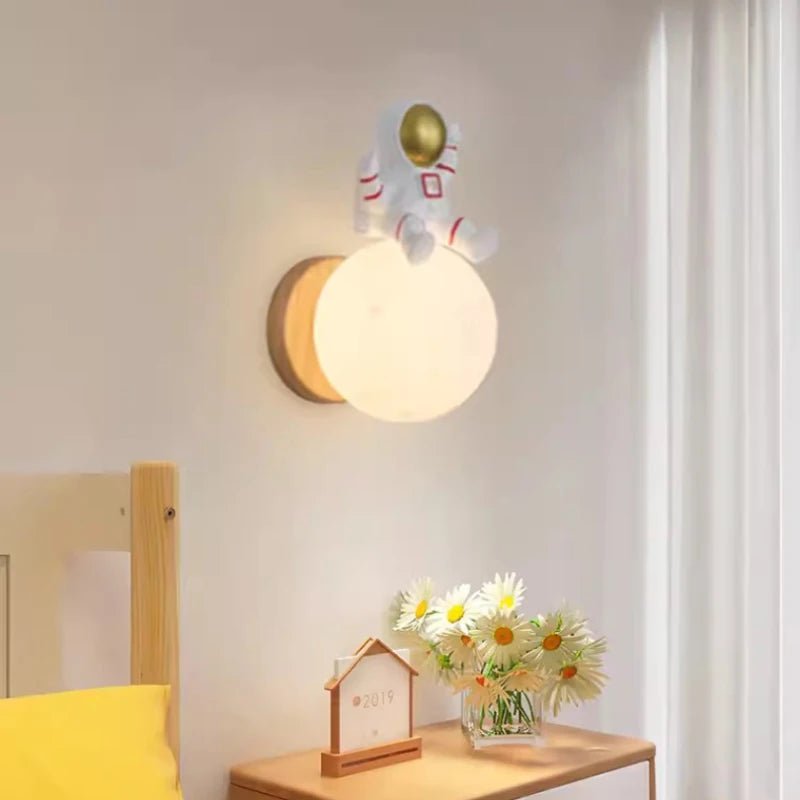 Various Astronaut Globe Scone and Pendant Light - Lumen Attic