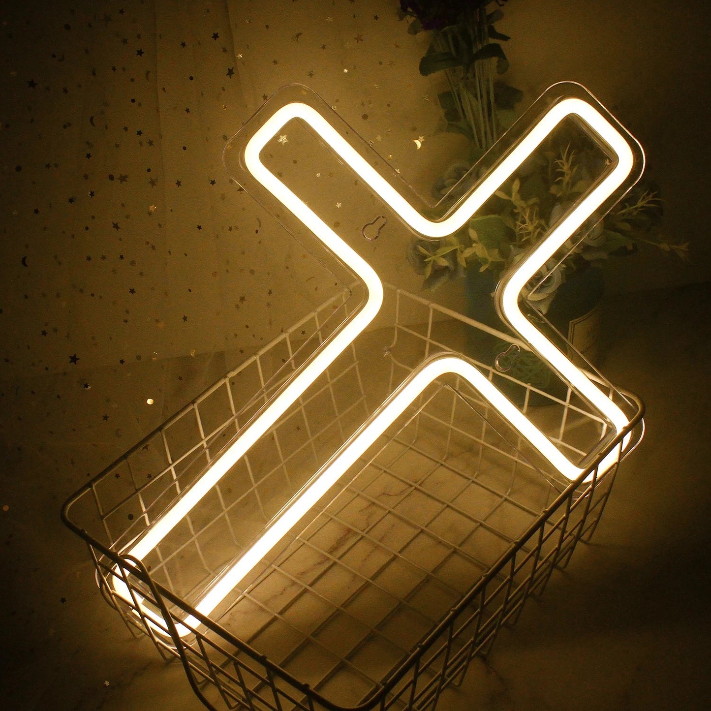 Various Gods Plan Cross Neon Signs - Lumen Attic