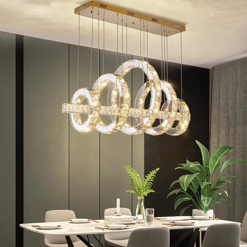 Venni&Vetti Opulence Shimmering Crystal Chandelier Light - Lumen Attic