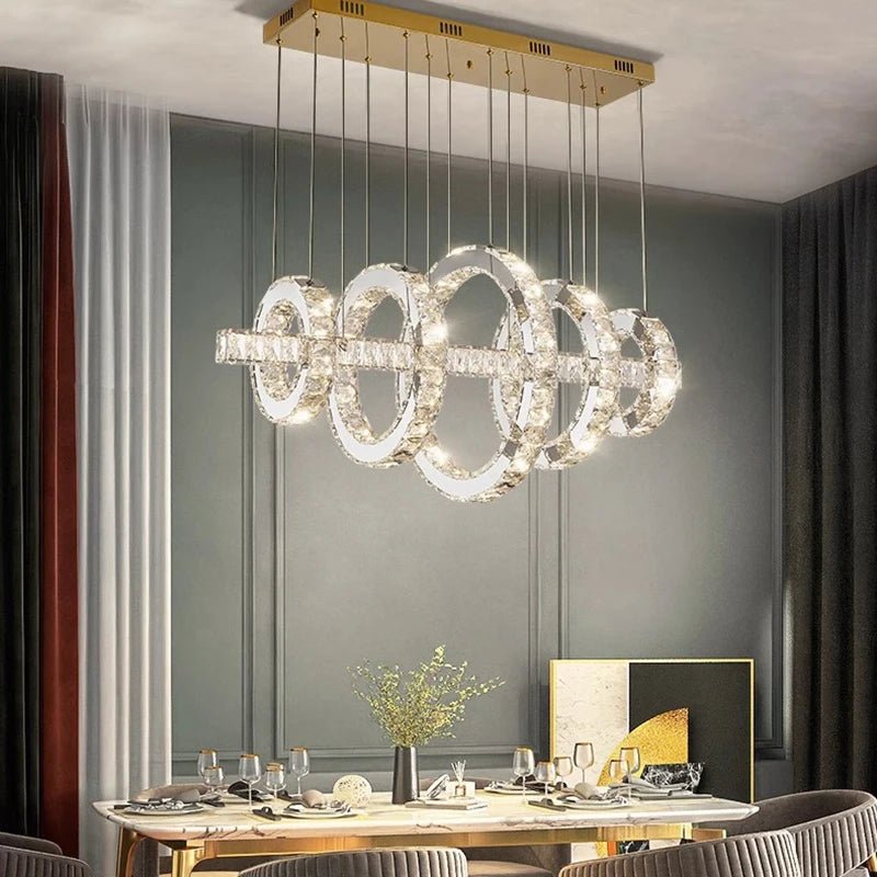 Venni&Vetti Opulence Shimmering Crystal Chandelier Light - Lumen Attic