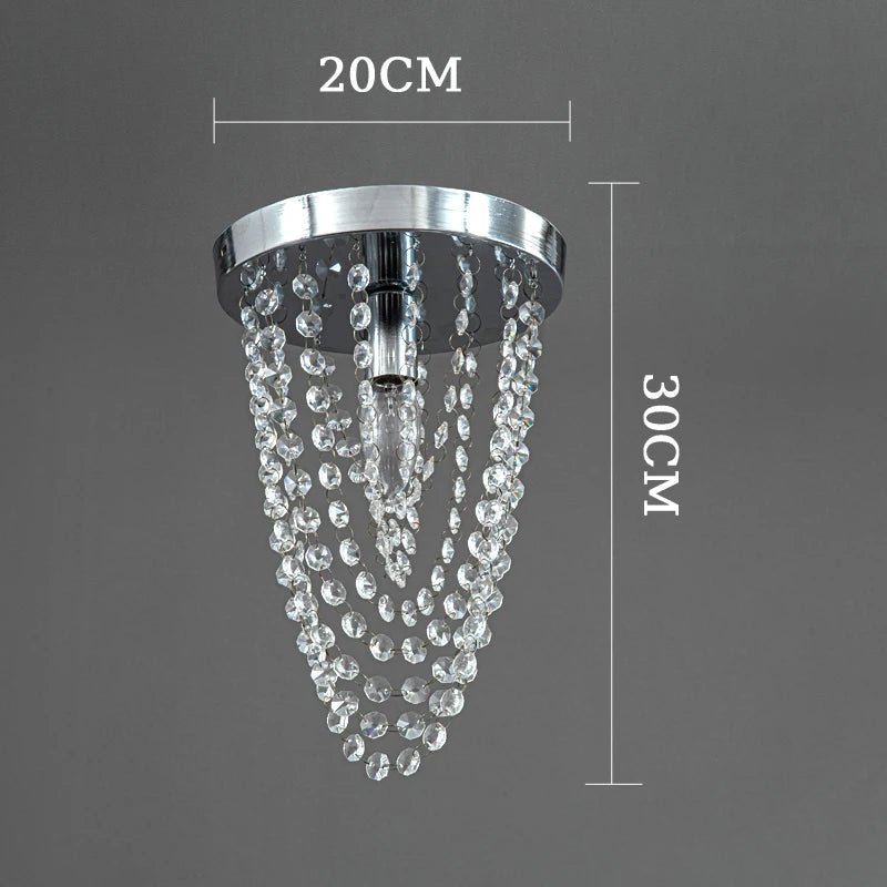 Villa Crystal Flush Mount Ceiling Light - Lumen Attic