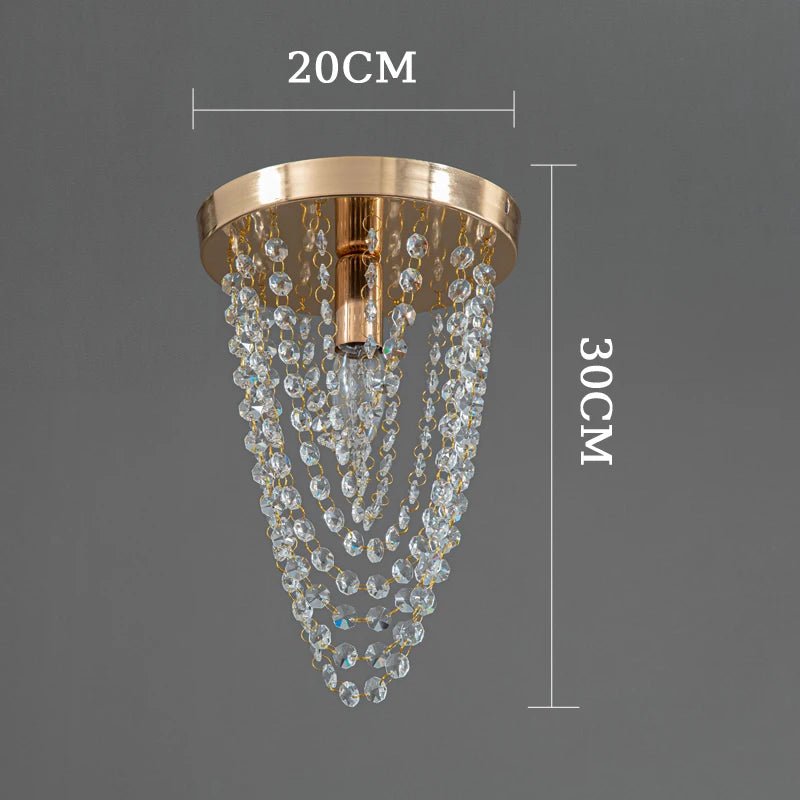 Villa Crystal Flush Mount Ceiling Light - Lumen Attic