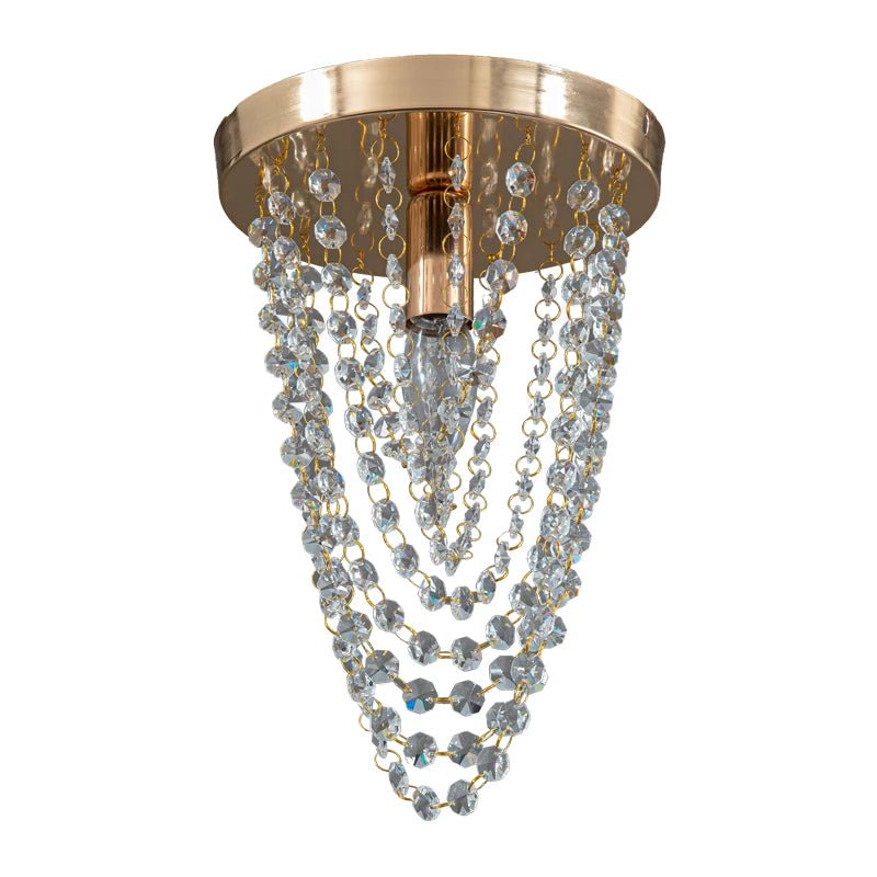 Villa Crystal Flush Mount Ceiling Light - Lumen Attic