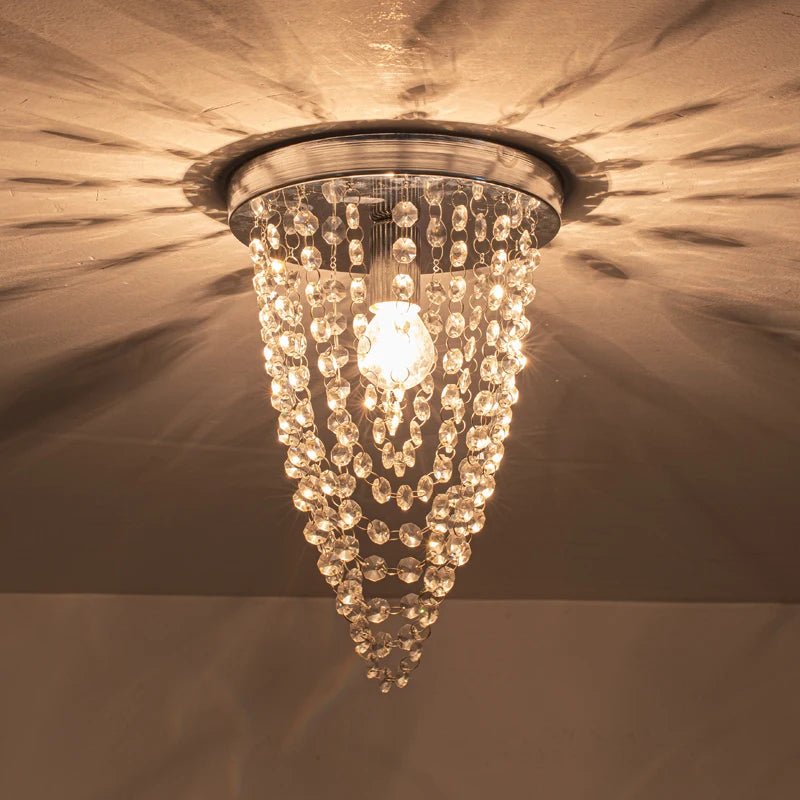 Villa Crystal Flush Mount Ceiling Light - Lumen Attic