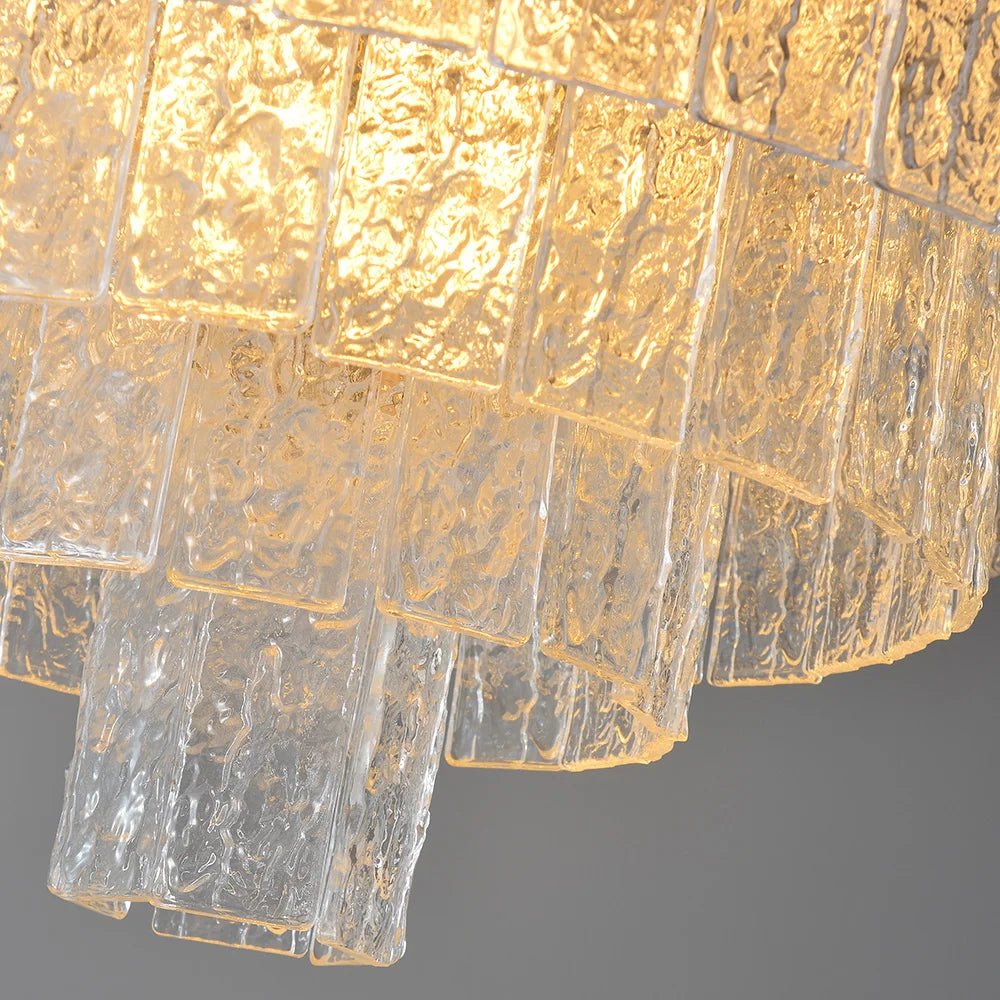 Vinistry Lux Modern Glass Golden Chandelier LED - Lumen Attic