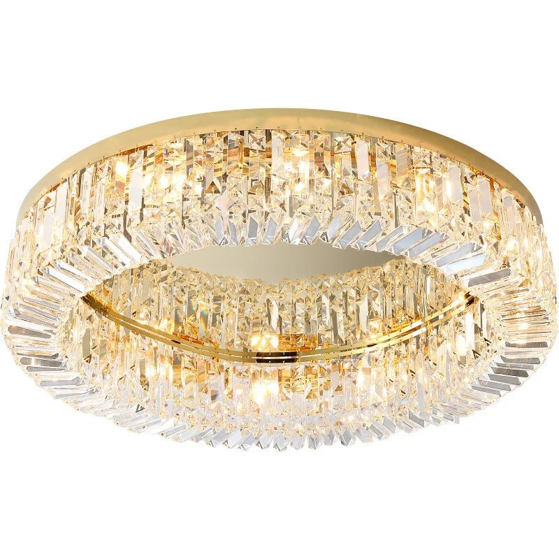 Vitacasa Luxury Crystal Ceiling Chandelier Modern Gold and Chrome - Lumen Attic