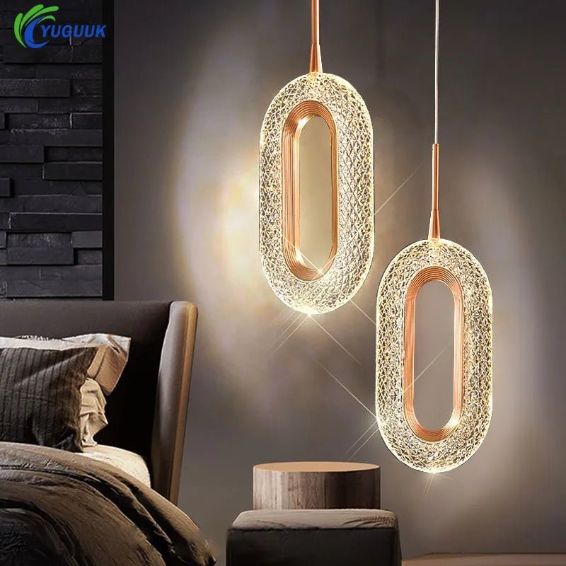 Vitacasa Modern Crystal LED Pendant Lamps - Lumen Attic