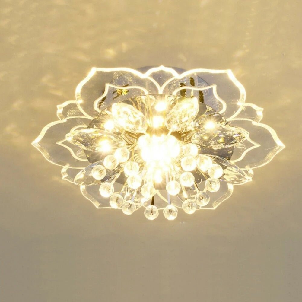 VK Acrylic Flower LED Ceiling Chandelier Light - Lumen Attic