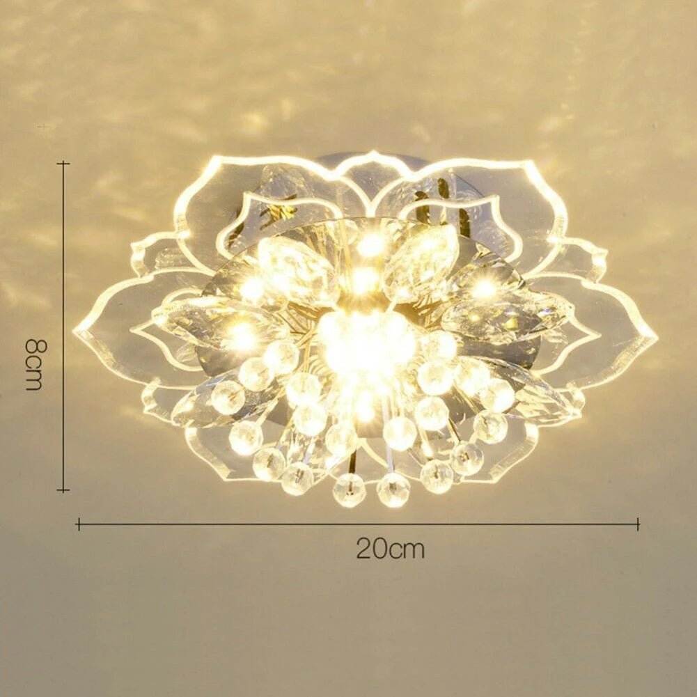 VK Acrylic Flower LED Ceiling Chandelier Light - Lumen Attic