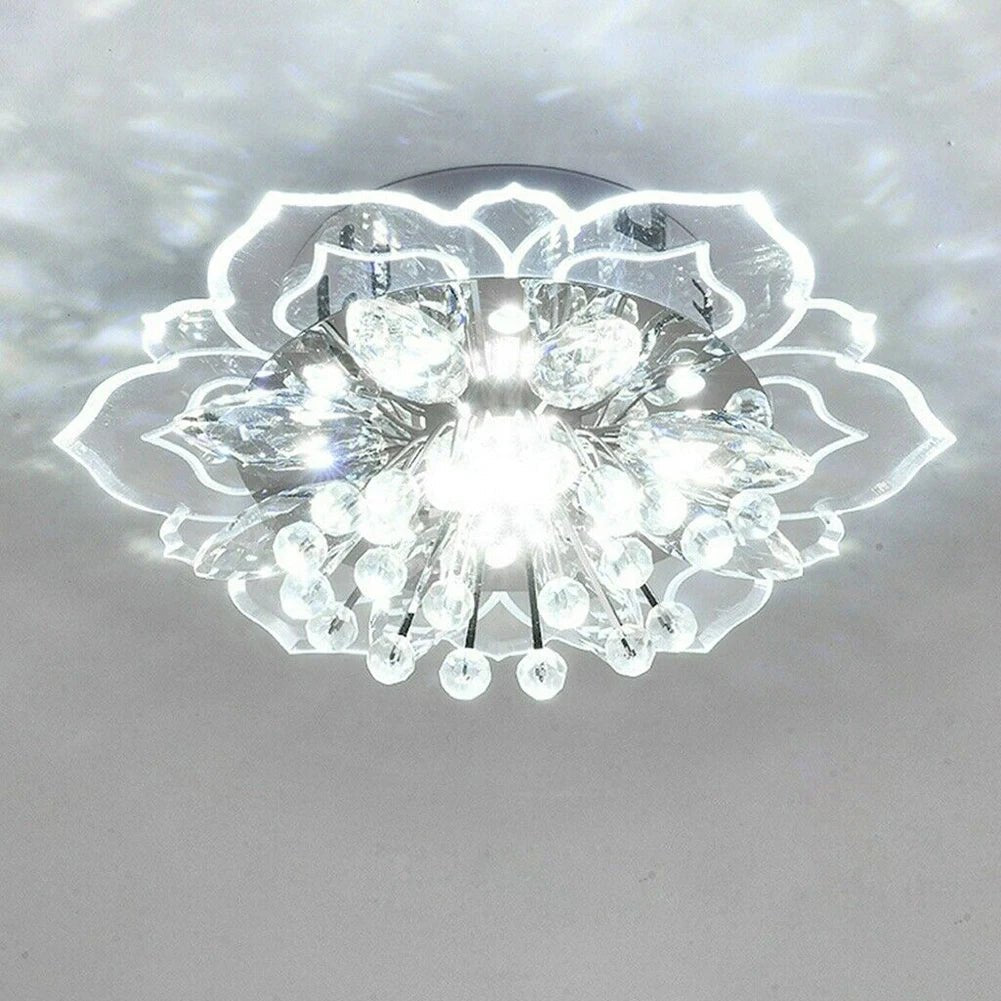 VK Acrylic Flower LED Ceiling Chandelier Light - Lumen Attic