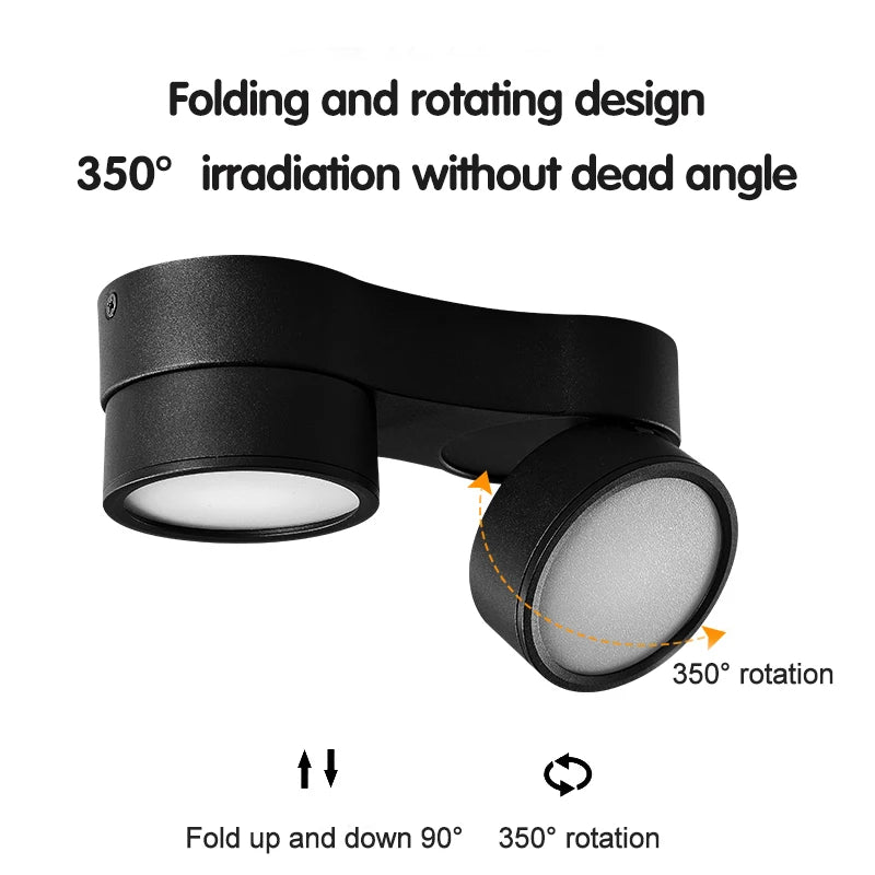 Vola DuoFlex Folding Double Head Spot Light - Lumen Attic