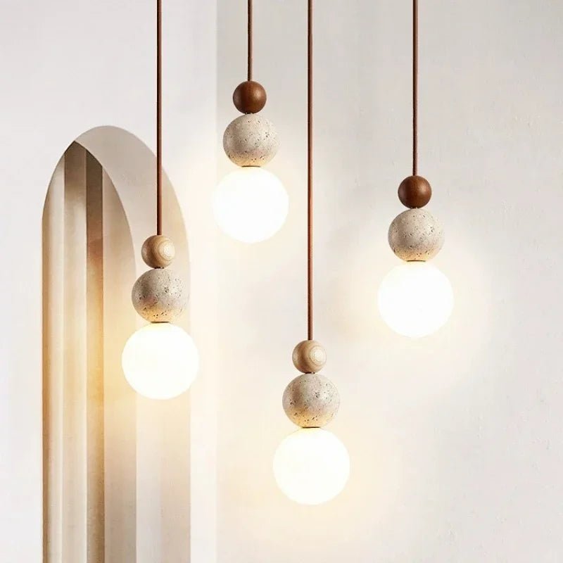 Wabi Sabi JKX1 Stone Pendant Light - Lumen Attic