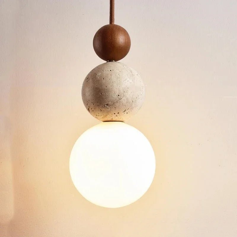 Wabi Sabi JKX1 Stone Pendant Light - Lumen Attic