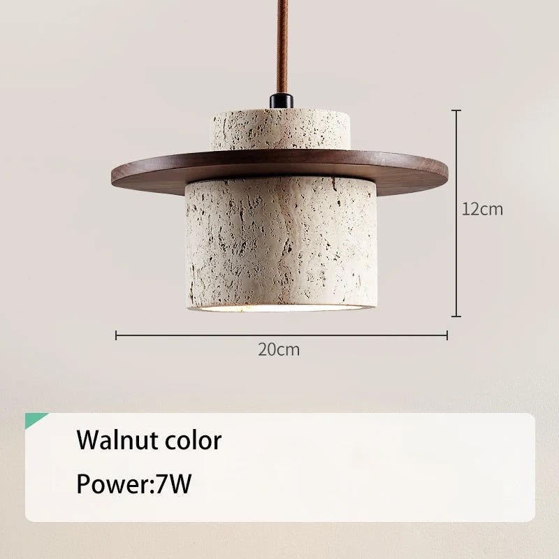 Wabi Sabi Piam Wood Pendant Light - Lumen Attic