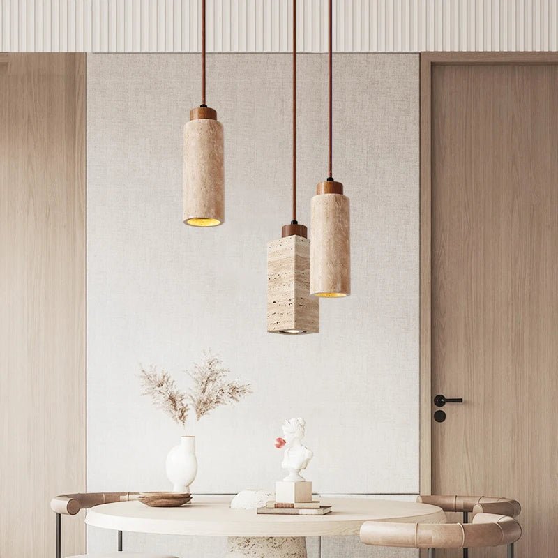 Wabi Sabi Stone Shade Modern Pendant Light - Lumen Attic