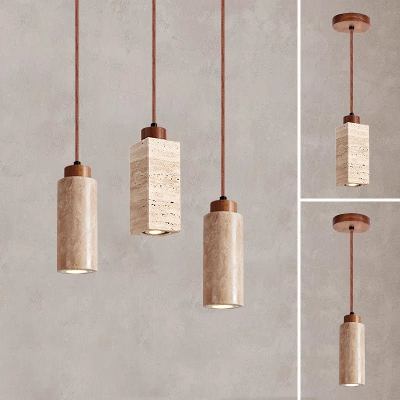 Wabi Sabi Stone Shade Modern Pendant Light - Lumen Attic