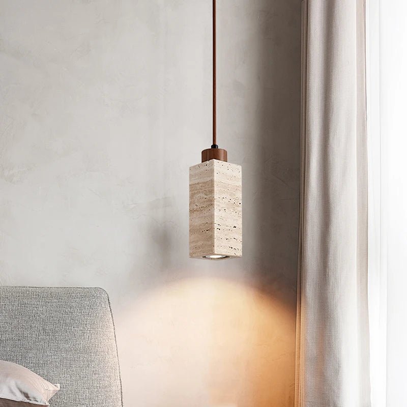 Wabi Sabi Stone Shade Modern Pendant Light - Lumen Attic