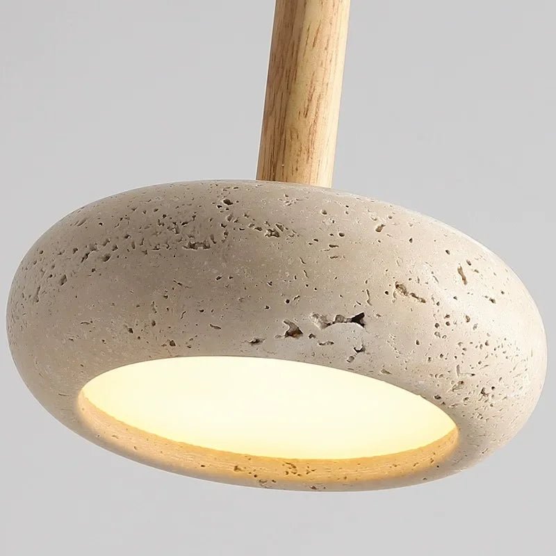 Wabi Sabi Travertine Pendant Light - Lumen Attic