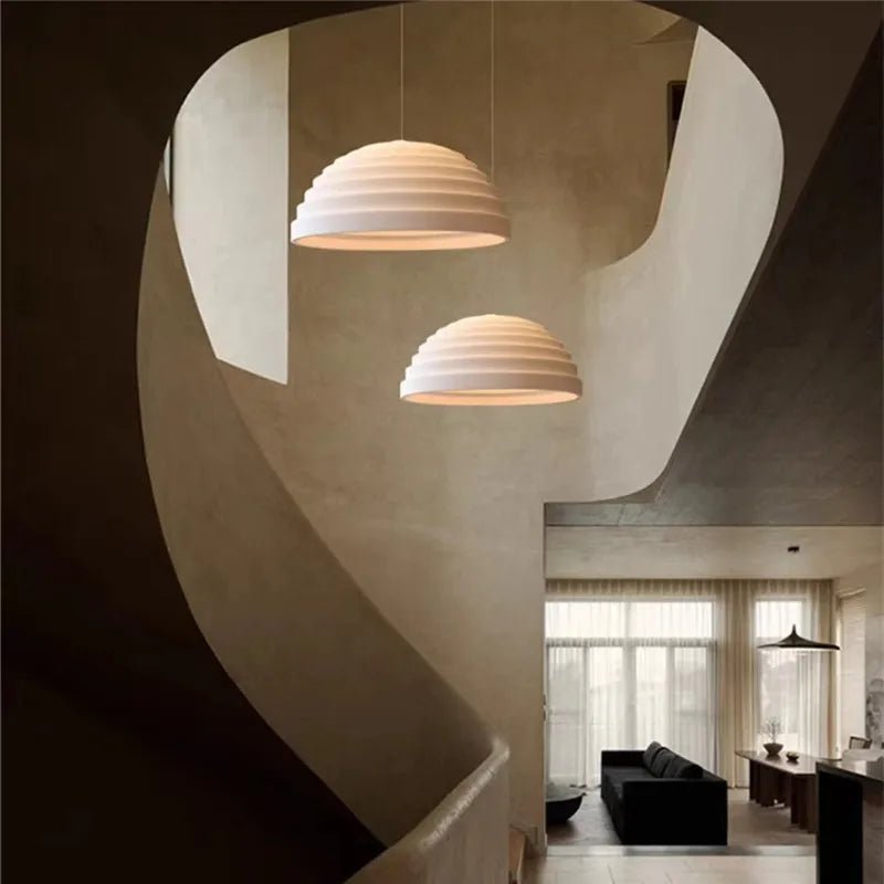 Wabi Wave Luxe Sculptural LED Pendant Light - Lumen Attic