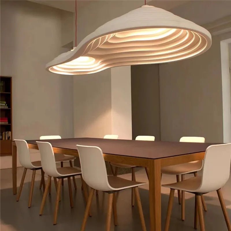 Wabi Wave Luxe Sculptural LED Pendant Light - Lumen Attic