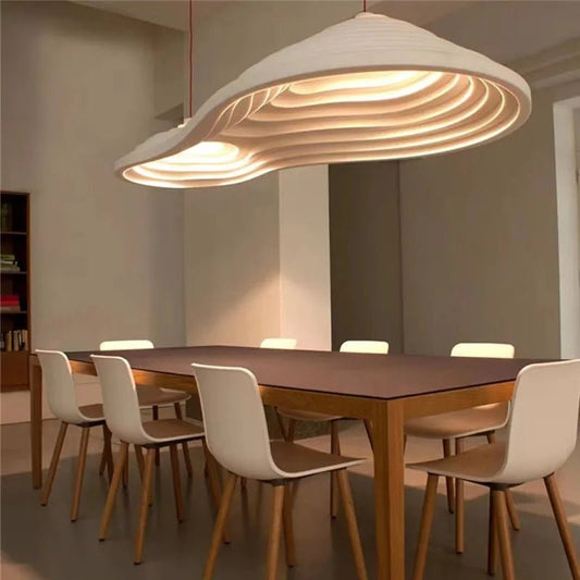 Wabi Wave Luxe Sculptural LED Pendant Light - Lumen Attic