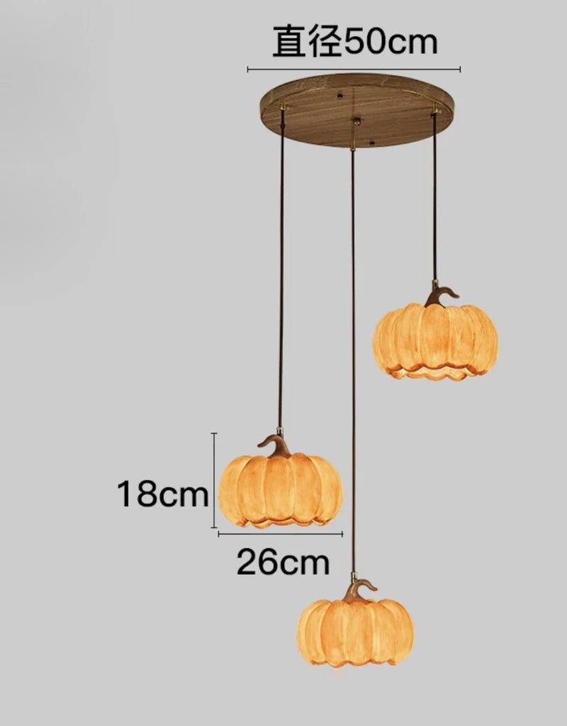 Whimsical NorDiem Pumpkin Pendant Light - Lumen Attic