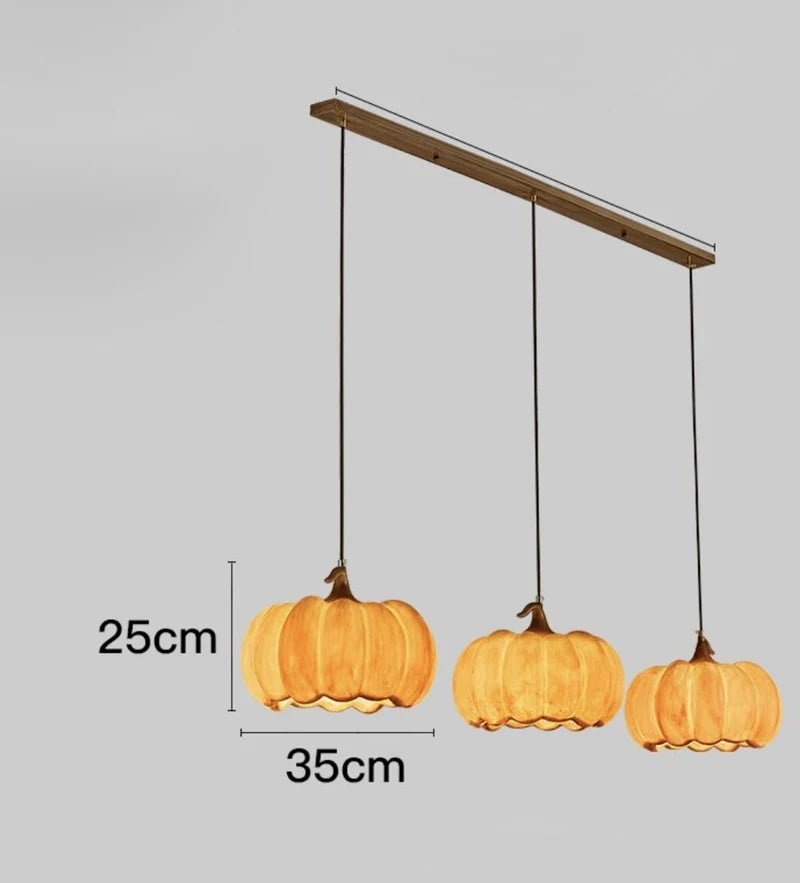 Whimsical NorDiem Pumpkin Pendant Light - Lumen Attic