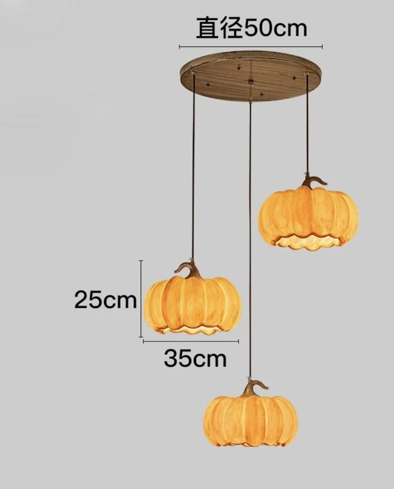 Whimsical NorDiem Pumpkin Pendant Light - Lumen Attic