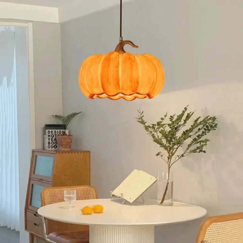 Whimsical NorDiem Pumpkin Pendant Light - Lumen Attic