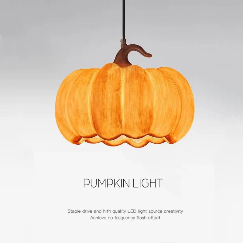 Whimsical NorDiem Pumpkin Pendant Light - Lumen Attic