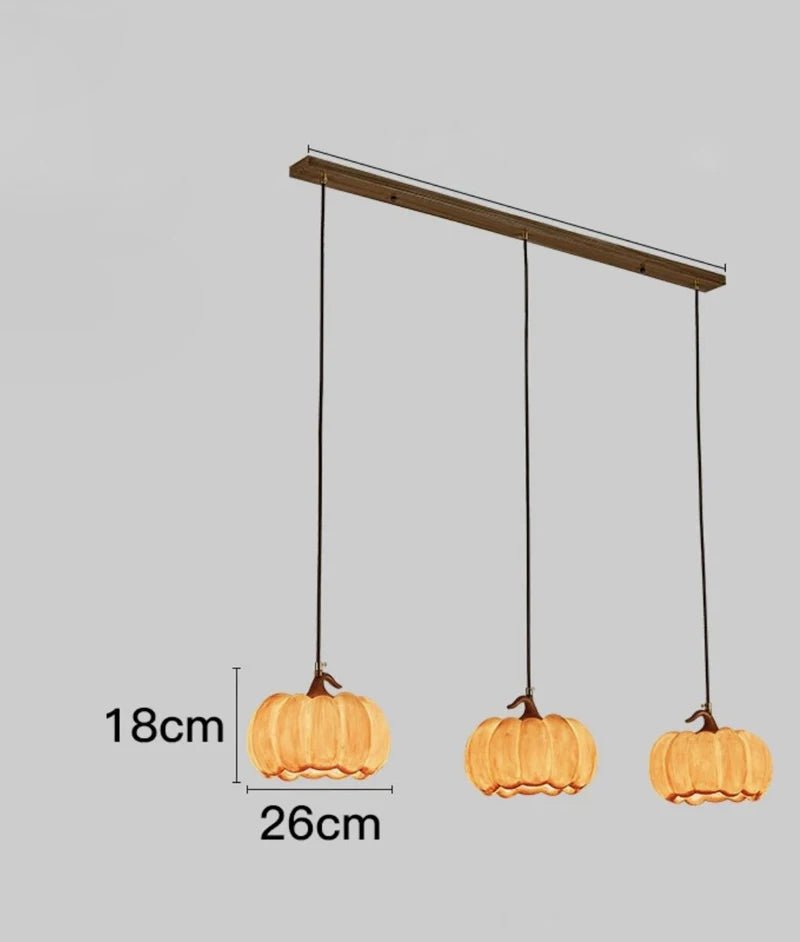 Whimsical NorDiem Pumpkin Pendant Light - Lumen Attic