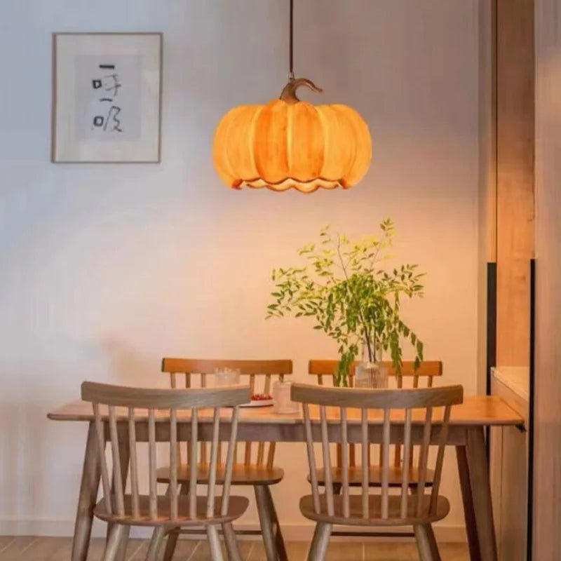 Whimsical NorDiem Pumpkin Pendant Light - Lumen Attic