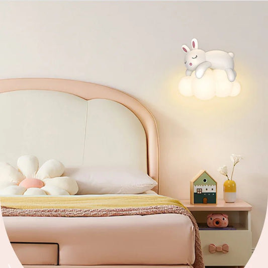 XUI Creative Bunny and Bear Cloud Wall Light - Lumen Attic