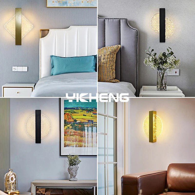 YICHENG Acrylic Modern LED Indoor Wall Light - Lumen Attic