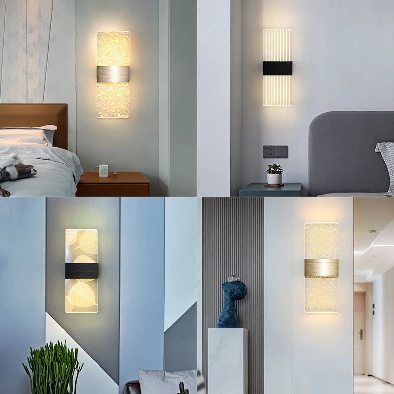 YILIN Hand Crafted Acrylic Wall Lamp - Lumen Attic