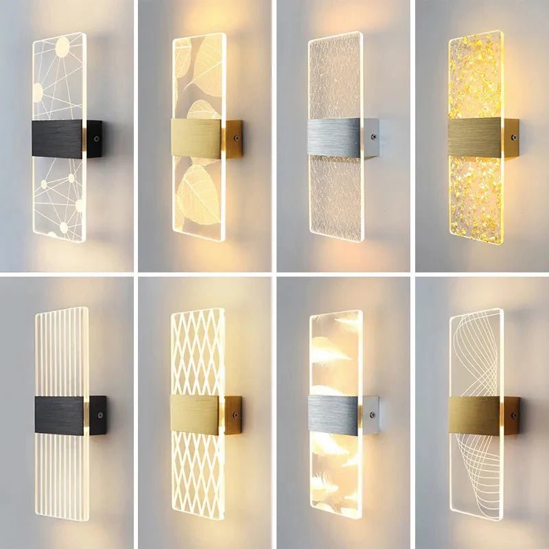 YILIN Hand Crafted Acrylic Wall Lamp - Lumen Attic