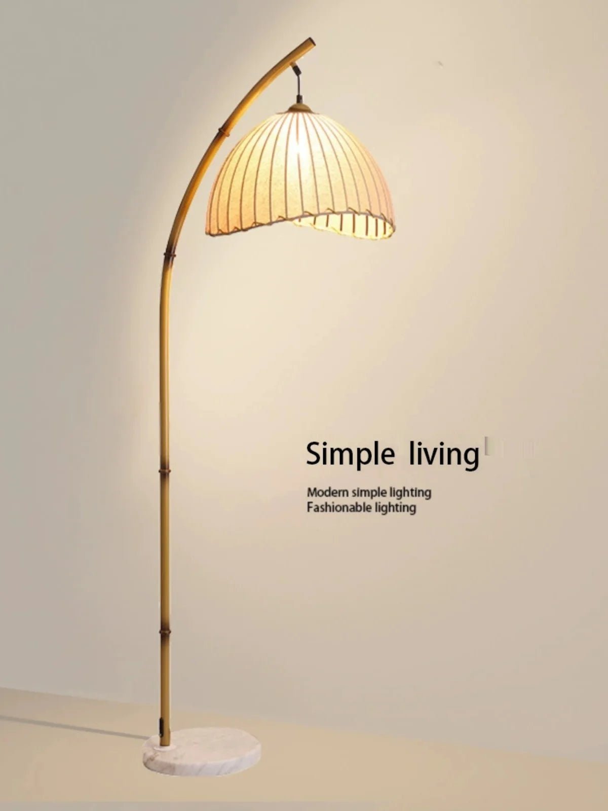 ZenithArc Elegant Bamboo Shape Floor Lamp - Lumen Attic