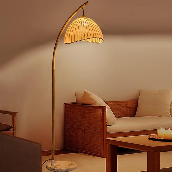 ZenithArc Elegant Bamboo Shape Floor Lamp - Lumen Attic