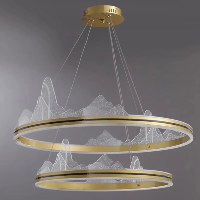 ZenithPeak LED Light Mountain Inspired Chandelier - Lumen Attic