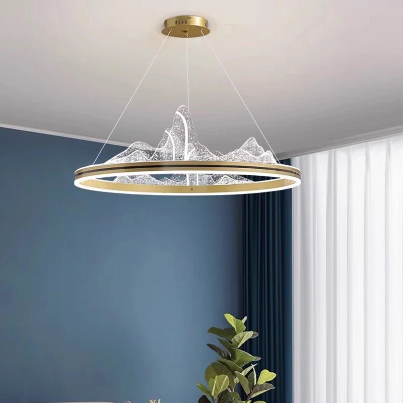 ZenithPeak LED Light Mountain Inspired Chandelier - Lumen Attic